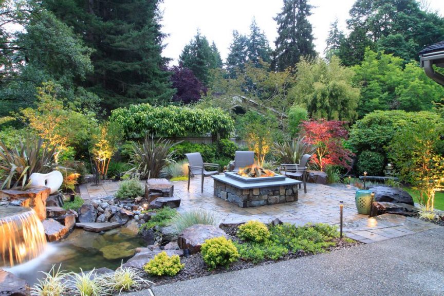 seattle-landscaping-ideas-with-transitional-path-lights-patio-traditional-and-stone-fire-pit-garden-lighting