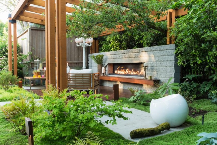 seattle landscaping fire pit